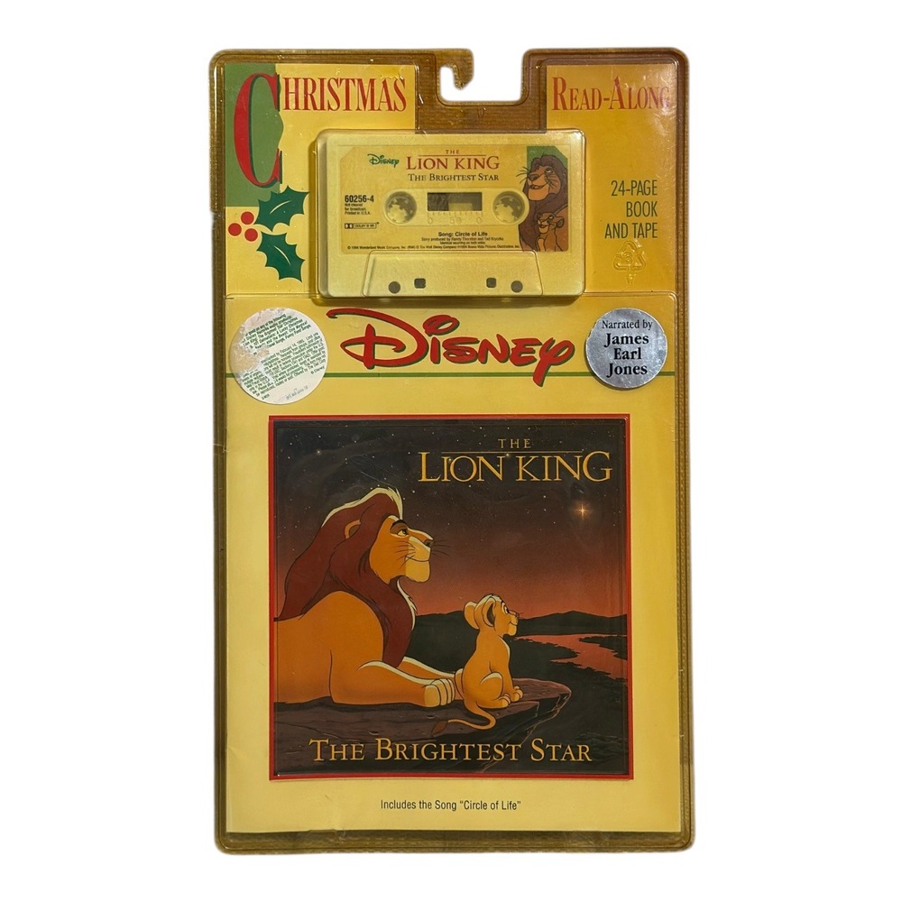 Vintage Disney The Lion King The Brightest Star Christmas Read-Along 1994 New